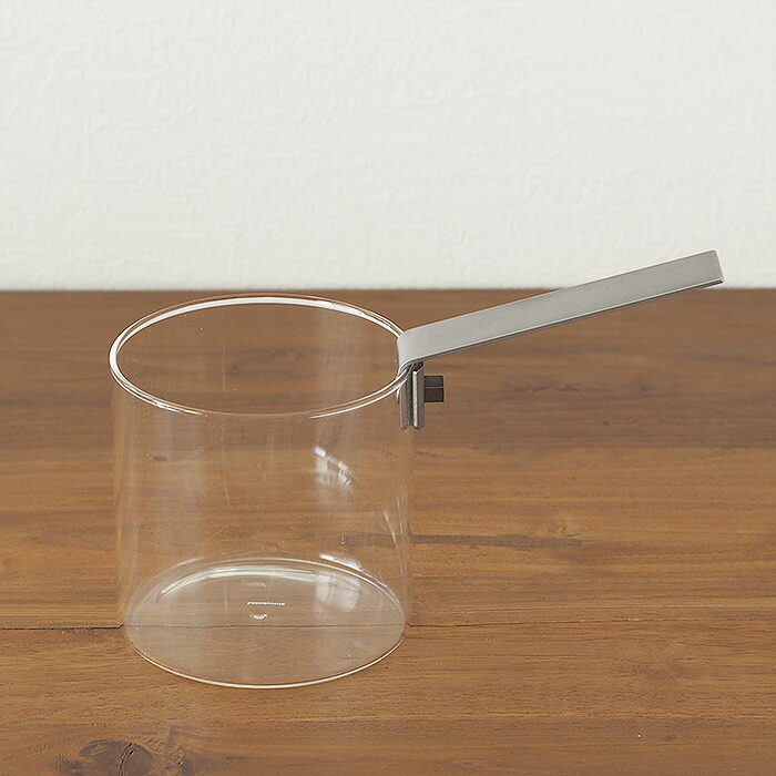 送料無料】THE KETTLE ガラスの片手ポット（ミルクパン