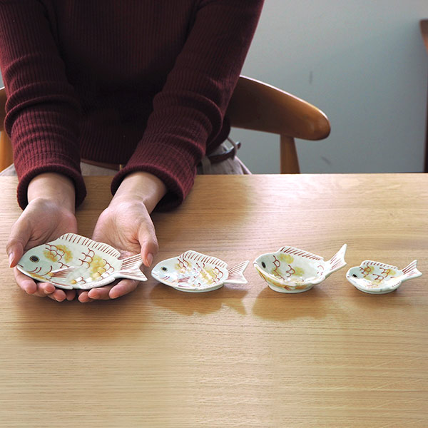 幸楽窯 錦 金叩 鯛形 銘々皿 | 食器と料理道具の専門店「プロキッチン」