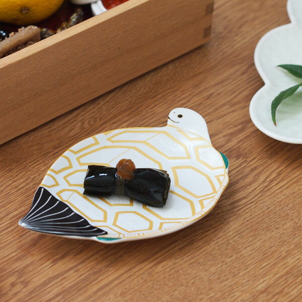 幸楽窯 錦 雪衣 菱模様 亀形 銘々皿 | 食器と料理道具の専門店「プロ