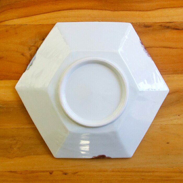 九谷青窯 横井佳乃 色絵八重花 六角深皿 | 食器と料理道具の専門店