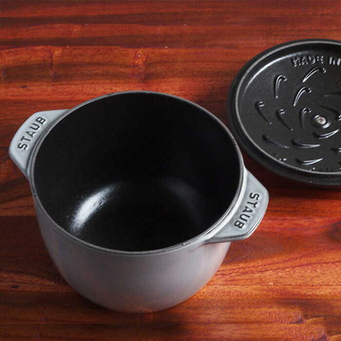 ストウブ ラ ココット デ ゴハン M 16cm グレー / staub | 食器と料理