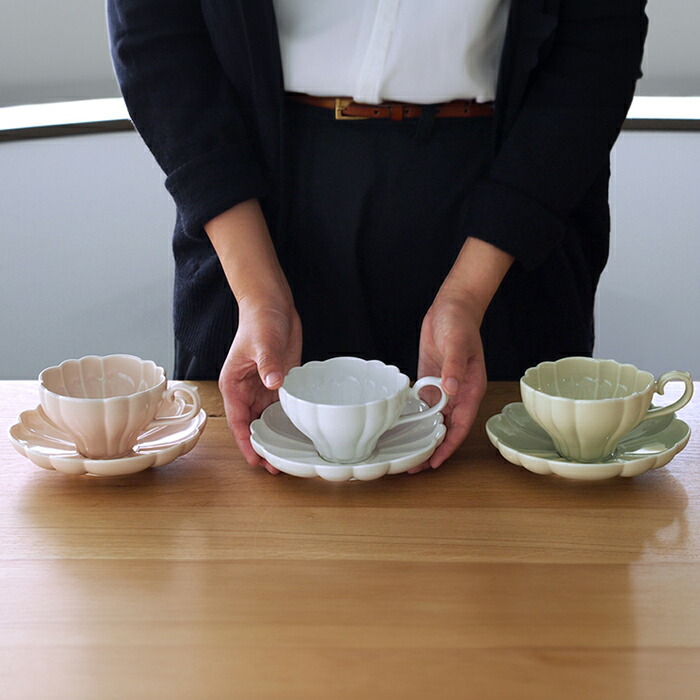 スタジオエム ルブケ カップ＆ソーサー 白 / STUDIO M' LE BOUQUET