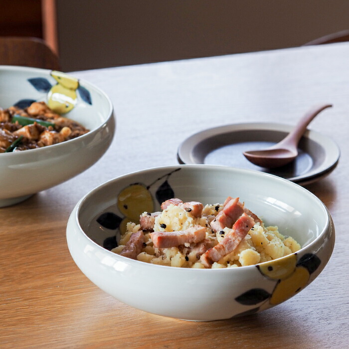 徳永遊心窯 色絵 みかん 6寸鉢 | 食器と料理道具の専門店「プロキッチン」