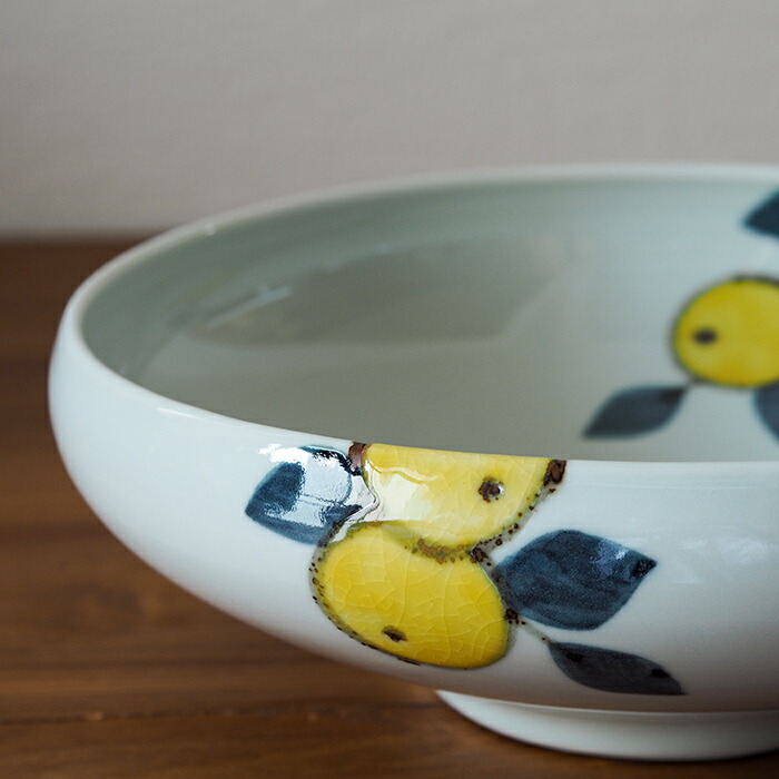 徳永遊心窯 色絵 みかん 7寸鉢 | 食器と料理道具の専門店「プロキッチン」