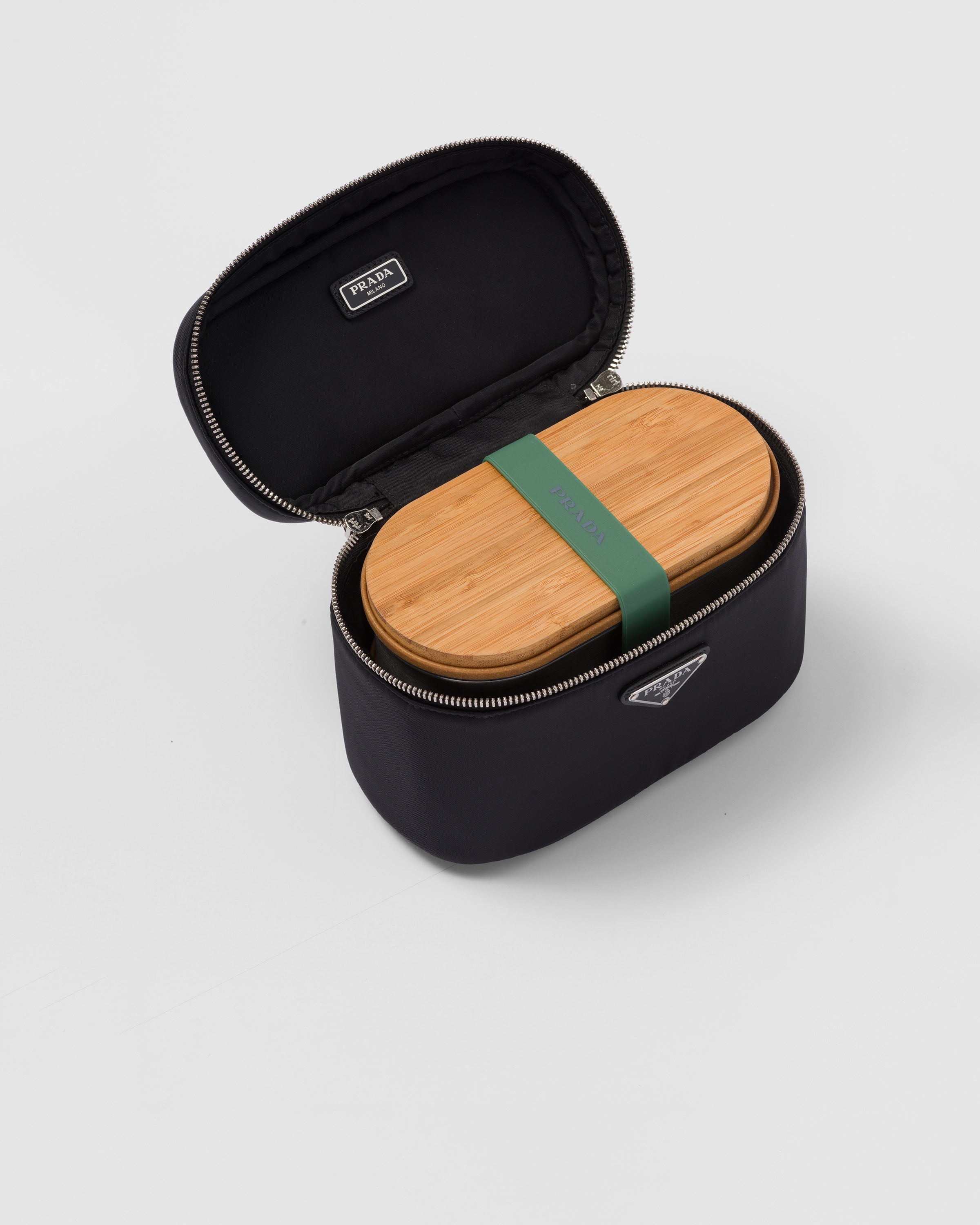 Black Re-nylon Lunchbox Case | PRADA