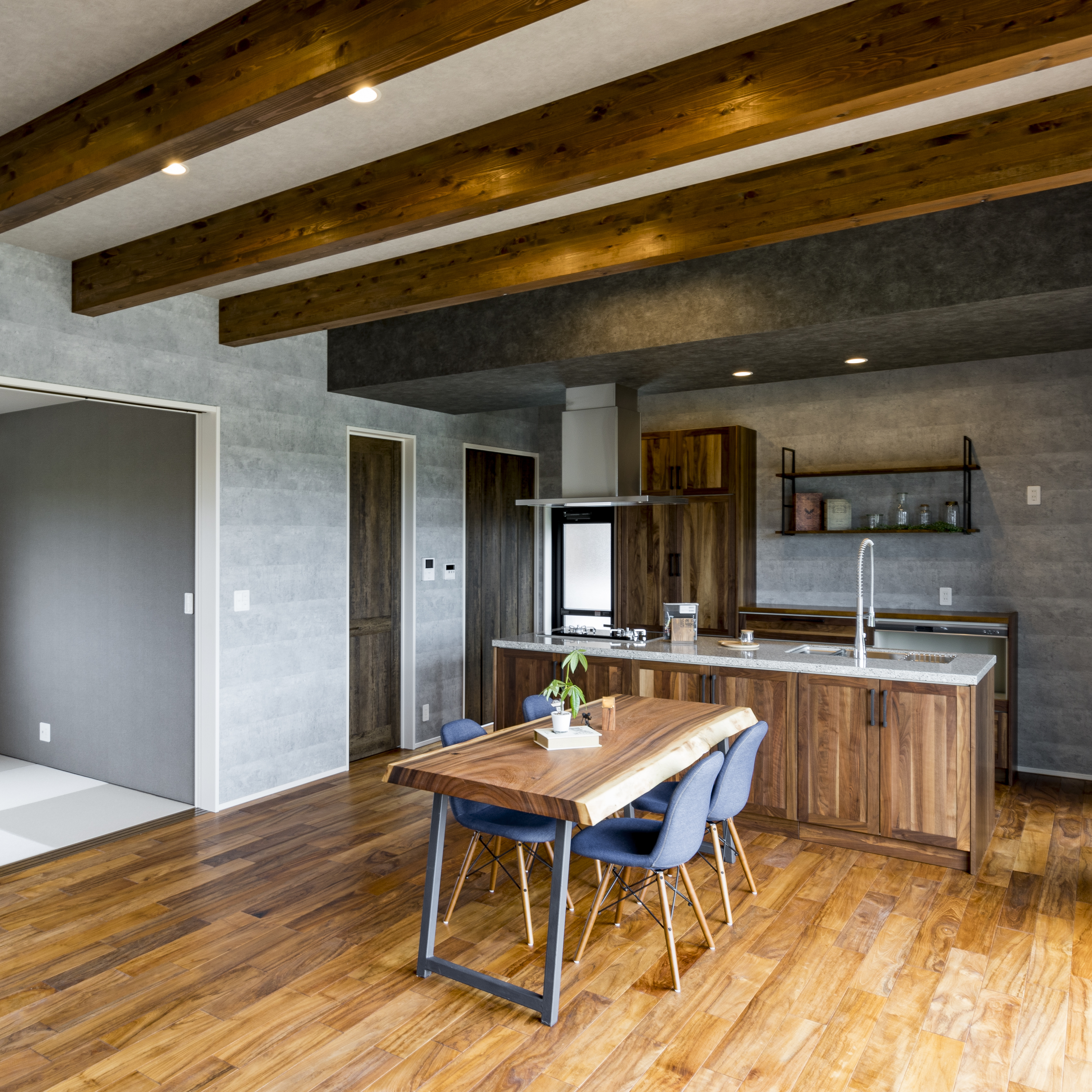 ヴィンテージチーク 120 乱尺 無塗装 フローリング｜PHFL0543