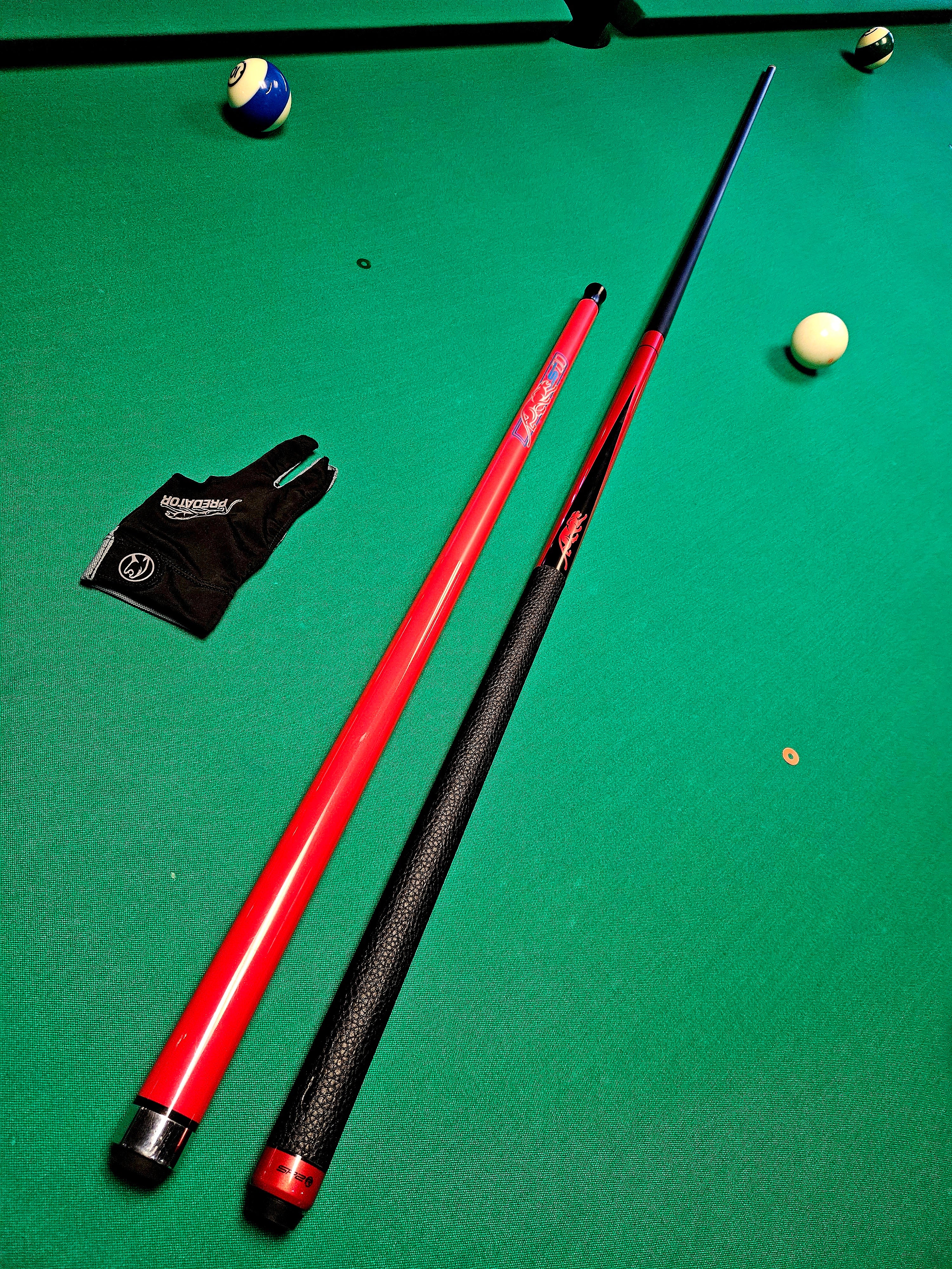 Discontinued - Predator SP2 Red Metallic 2 Pool Cue Stick