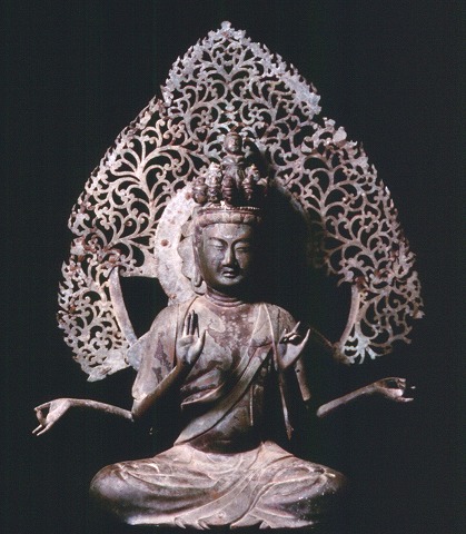 銅造十一面観音坐像／千葉県