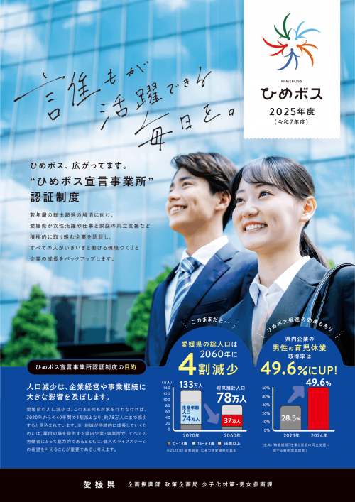 2025年度（令和7年度）ひめボス宣言事業所認証・奨励金制度 - 支援の