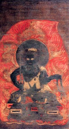 絹本著色不動明王坐像[けんぽんちゃくしょく・ふどうみょうおうざぞう