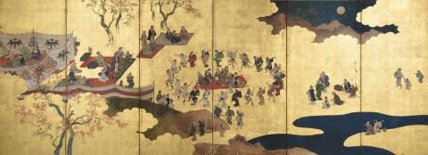 絹本著色涅槃図 無分筆・紙本金地著色観桜・観楓図六曲屏風 | 石川県