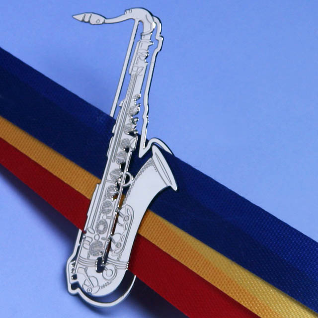 ステンレス製 デザインクリップ テナーサックス 787092 音楽雑貨