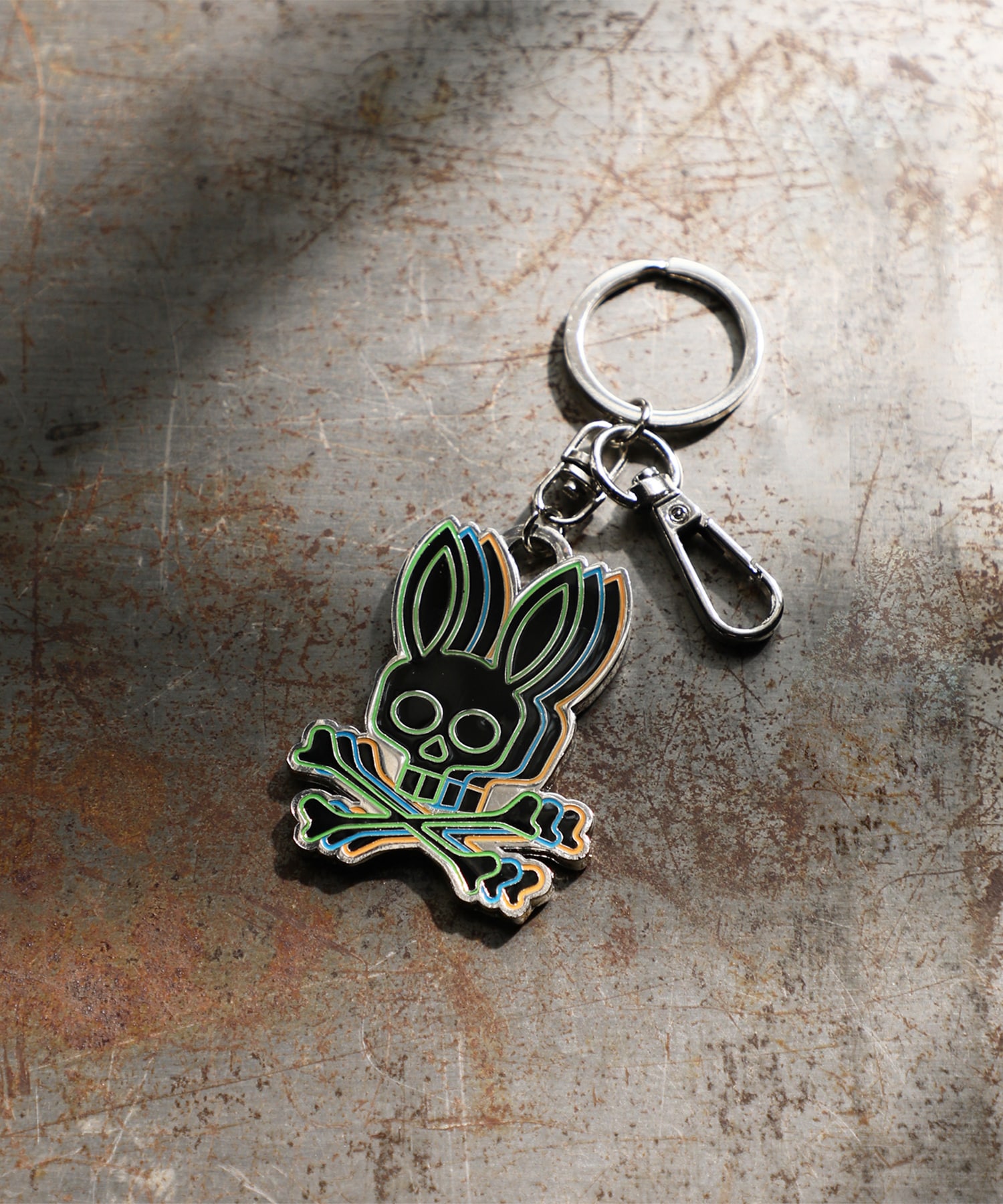 バニーモチーフ マルチカラー キーリング｜Psycho Bunny｜サイコバニー
