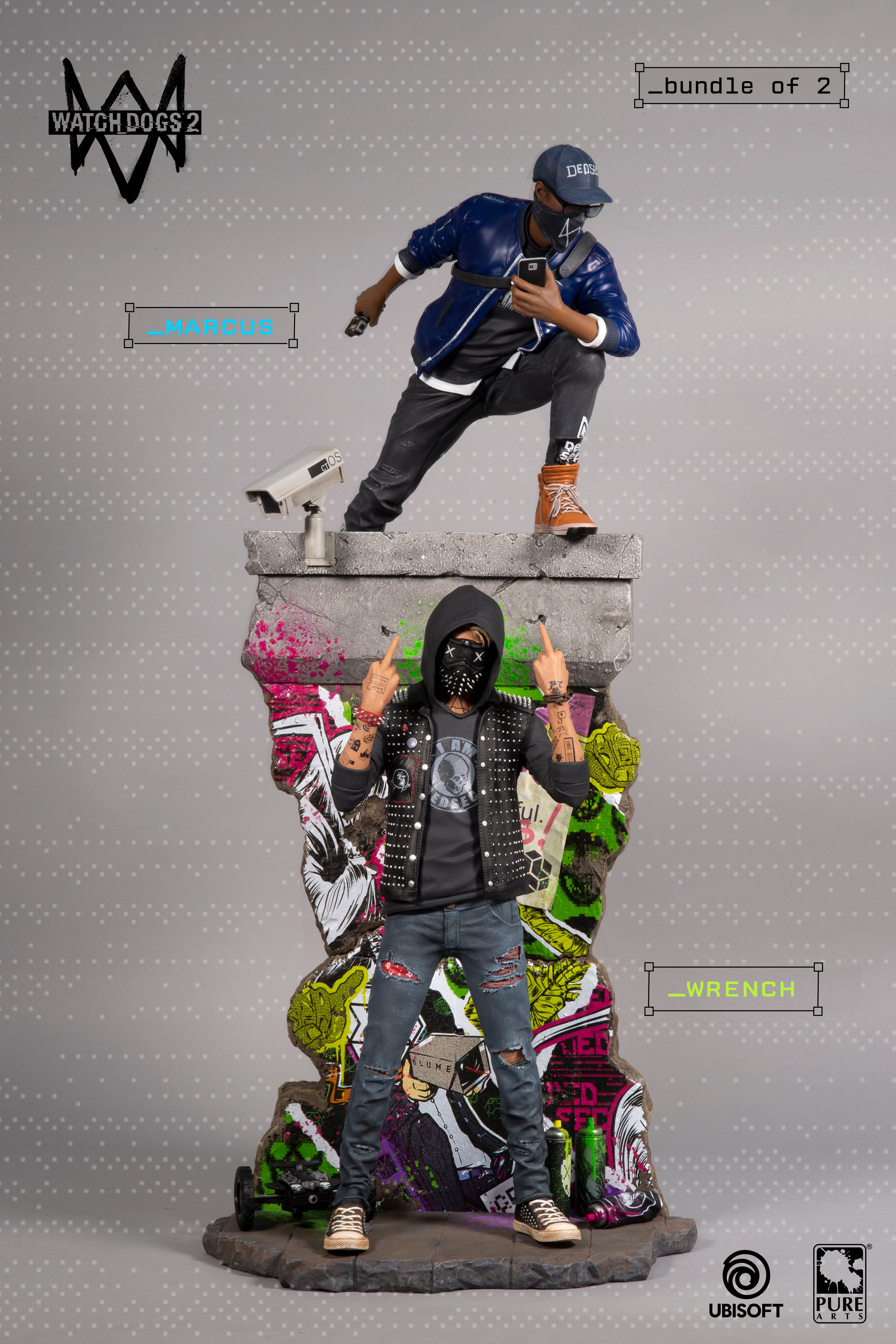 Watch Dogs 2: HACKTIVIST MARCUS & WRENCH BUNDLE – PureArts