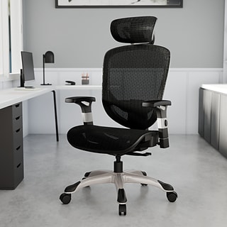 Staples Hyken Ergonomic Mesh Swivel Task Chair, Black (ST63137