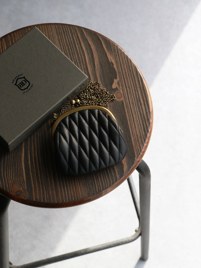 BACKDROP Leathers バックドロップレザーズ GM WALLET w/chain がま口