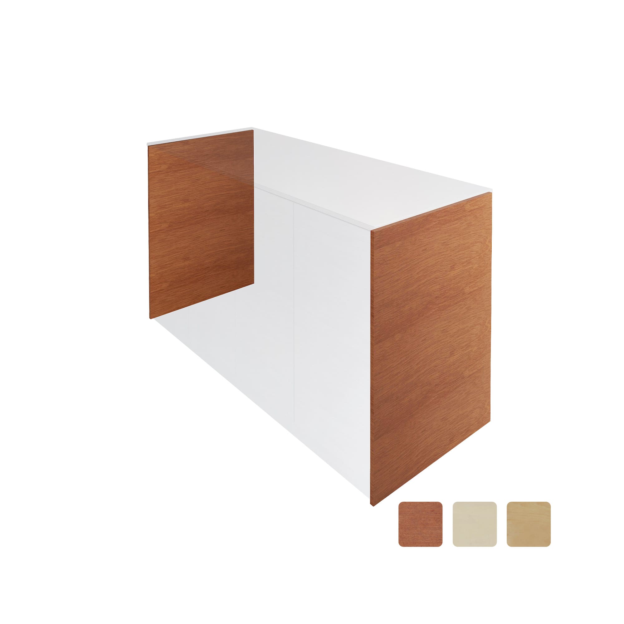 木製キッチンカウンター サイドパネル | KB-KC023-18-G183 | キッチン