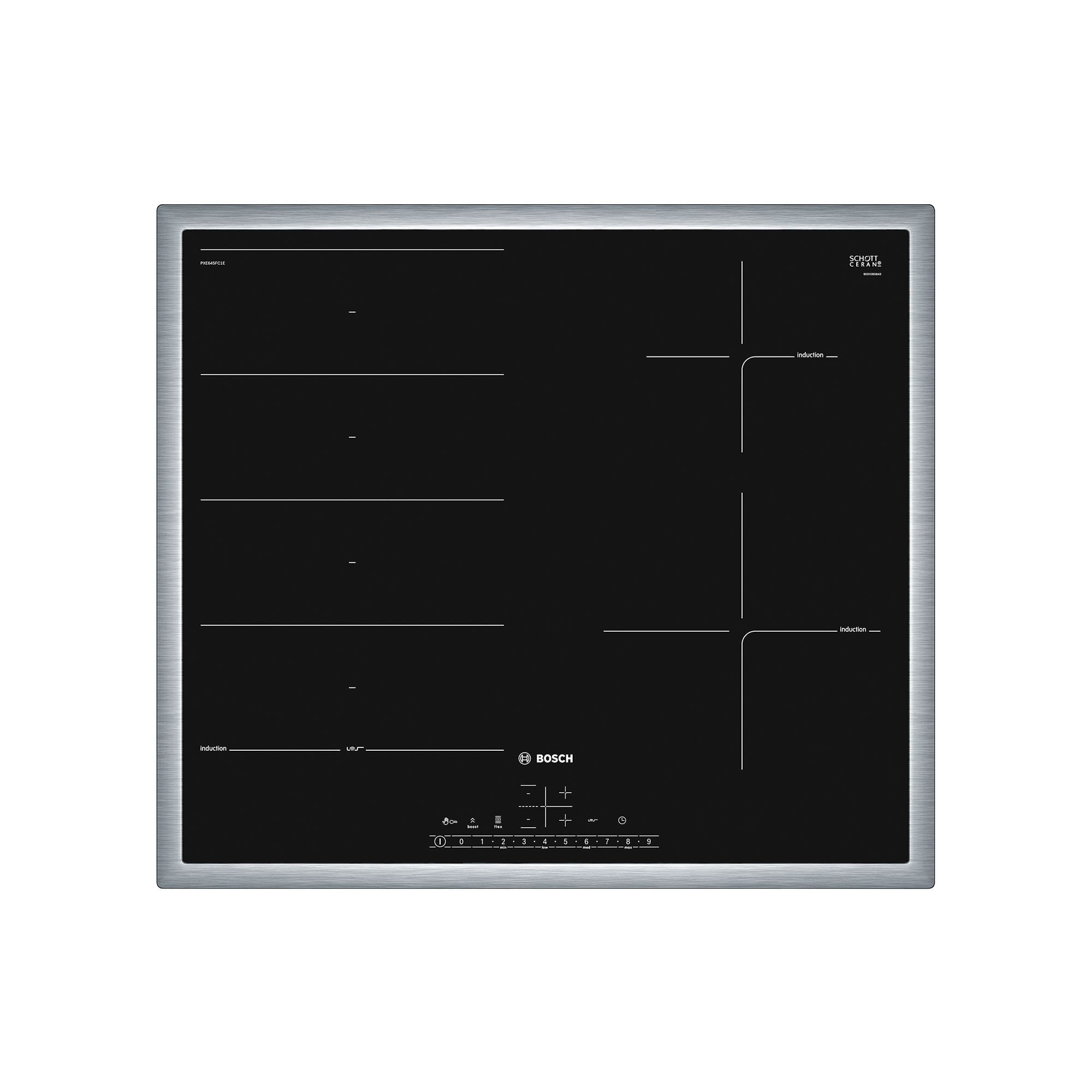 IHヒーター ガラストップ(BK) 4口 IH W600 グリルレス（200V） | KB