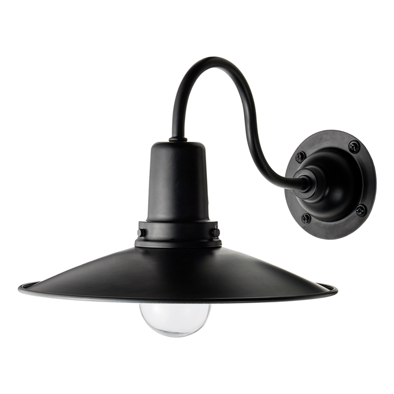 レトロブラケットライト 水平アーム ブラック×ブラック | LT-BR003-04