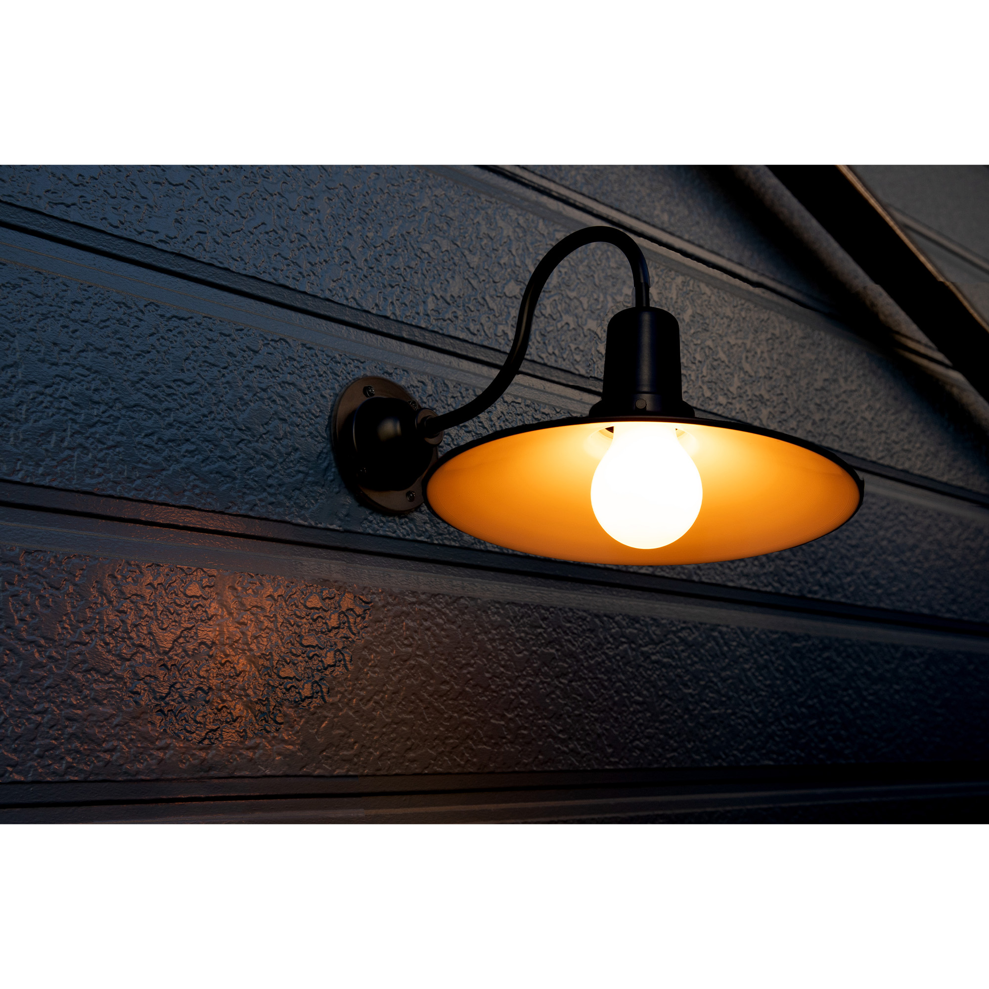 レトロブラケットライト 水平アーム ブラック×ブラック | LT-BR003-04