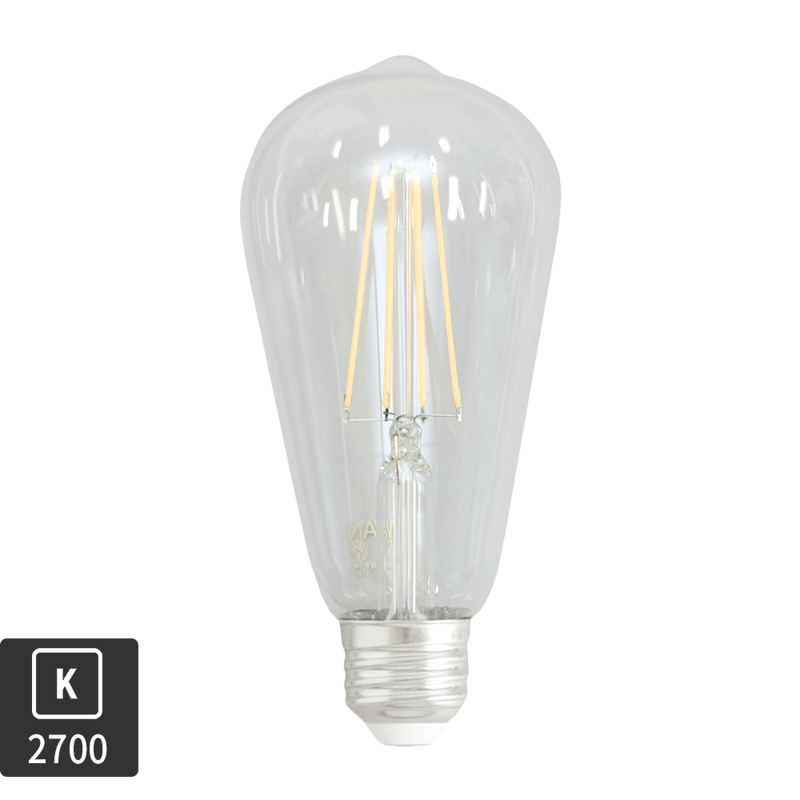 ビンテージLED電球 LEDエジソン(E26)60W相当 2700K | LT-BB002-06-G141