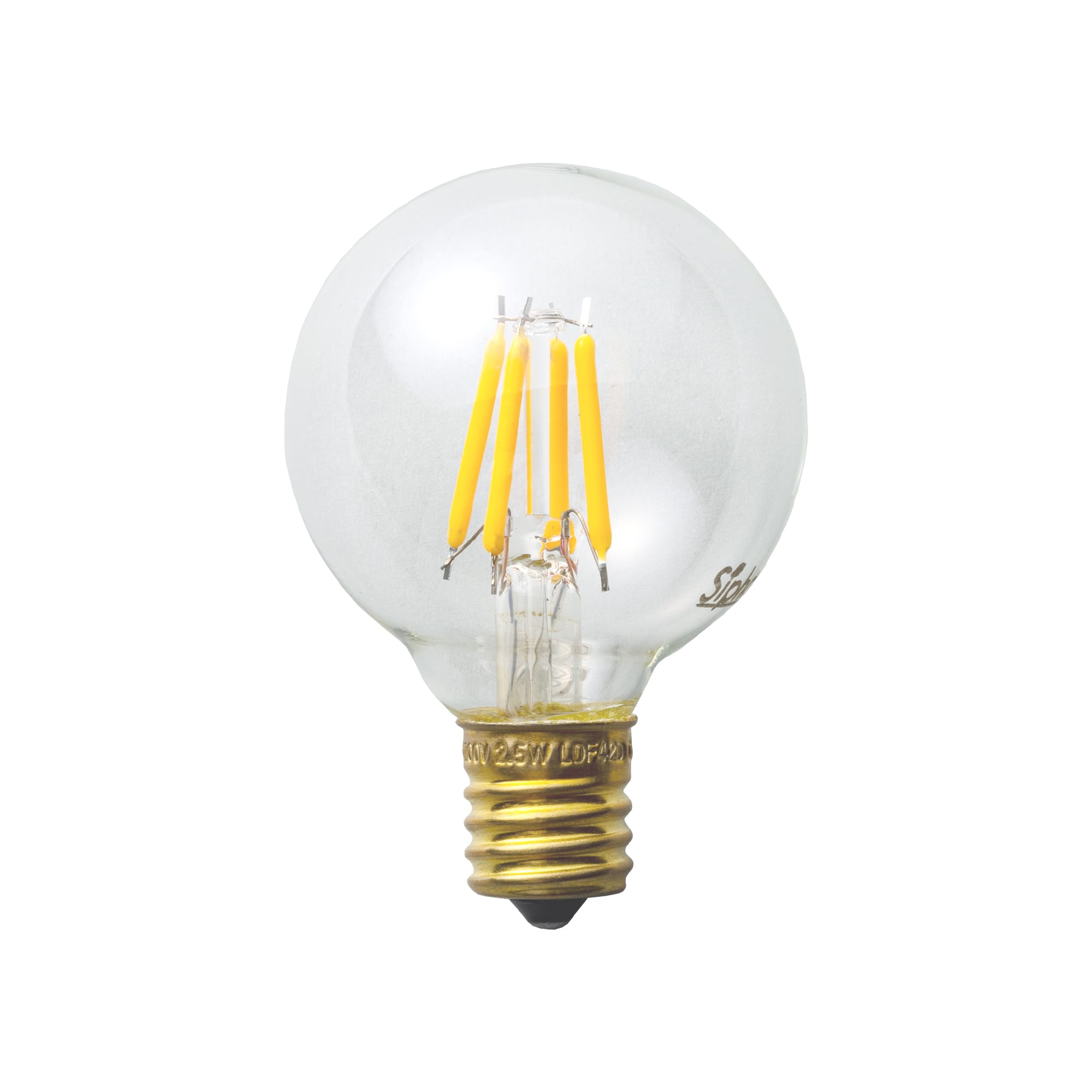 ビンテージLED電球 LEDボール50(E17)35W相当 2200K | LT-BB002-19-G141