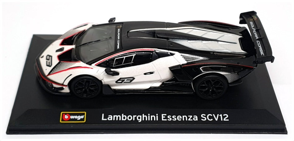 Burago 1/32 Scale 18-41167 - Lamborghini Essenza SCV12 #63 - Black