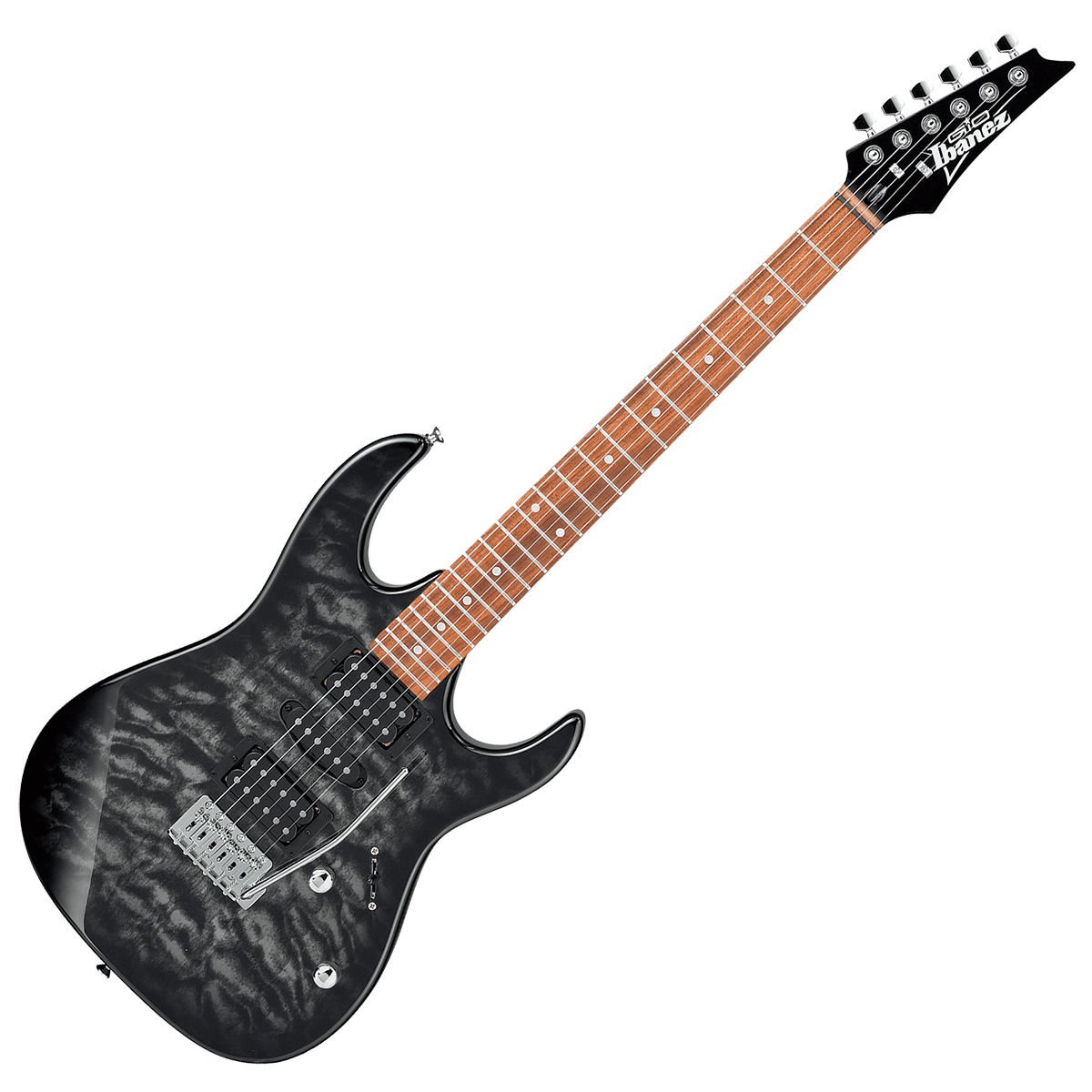 Ibanez GRX70QA-TKS Transparent Black Sunburst Elektro Gitar,Ibanez