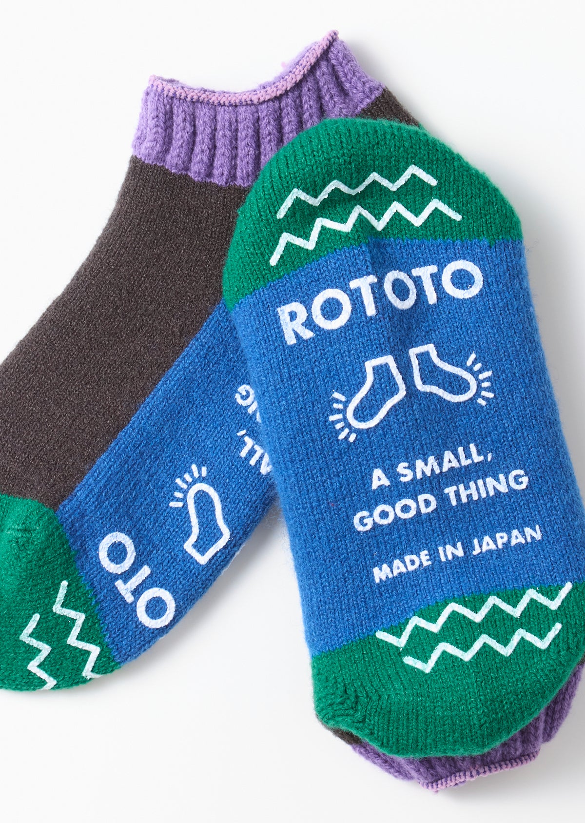 パイル編み ソックスリッパ - R1545｜靴下｜ROTOTO 公式通販オンライン