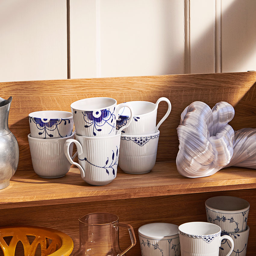 ブルーフルーテッド メガ マグ ペア L 380ml|ロイヤル コペンハーゲン