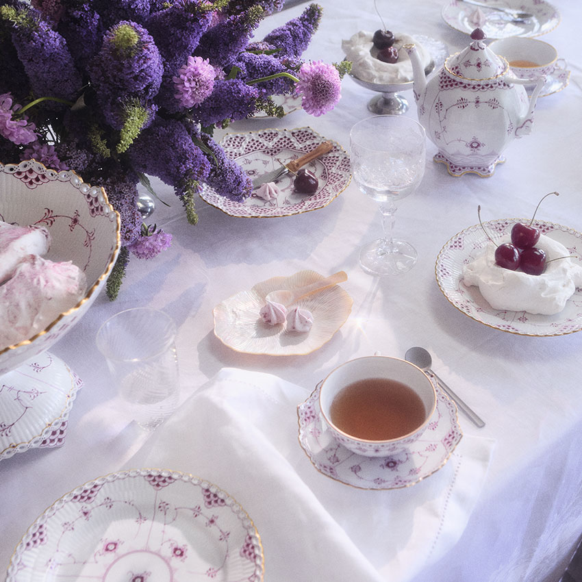 パープルフルーテッド フルレース ゴールド プレート ダブルレース