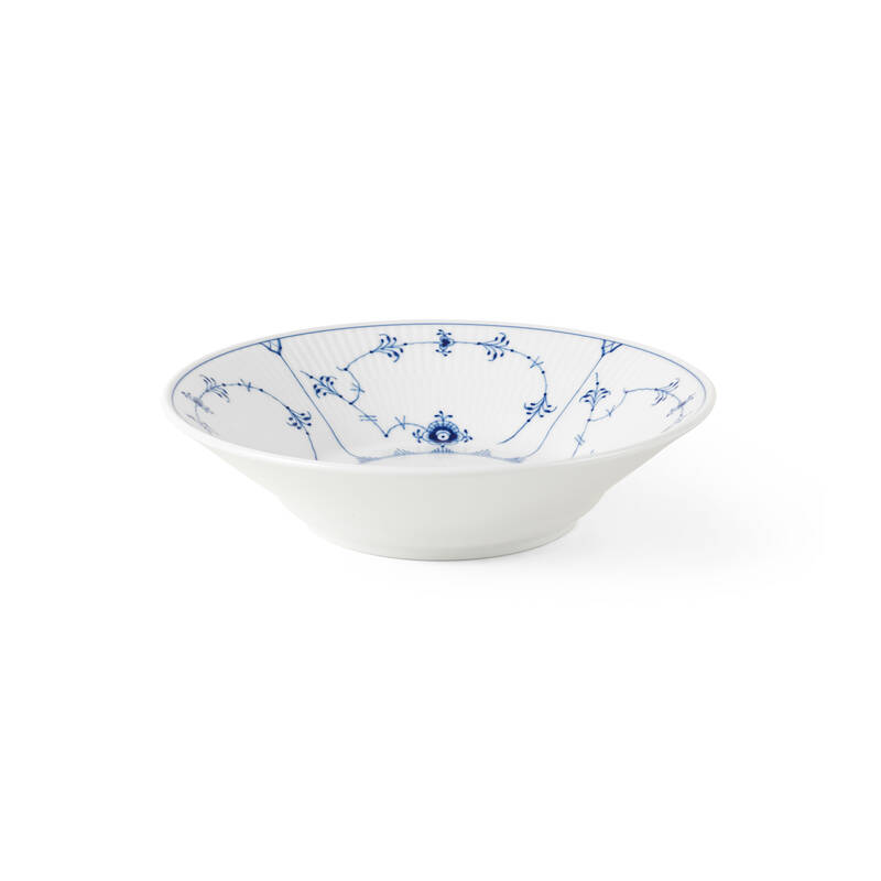 ブルーフルーテッド プレイン ディーププレート 20.5cm|ロイヤル