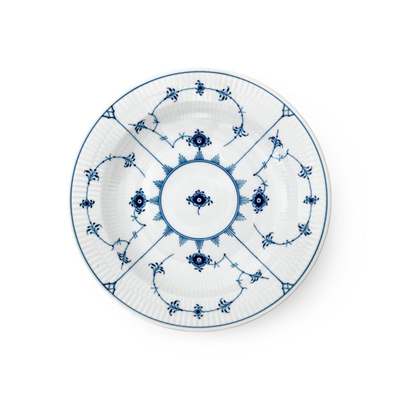 ブルーフルーテッド プレイン ディーププレート 27cm|ロイヤル