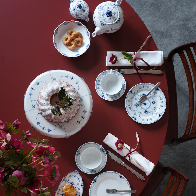 ブルーフルーテッド ハーフレース シュガーボウル|ロイヤル