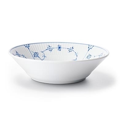 ブルーフルーテッド プレイン ディーププレート 17cm|ロイヤル