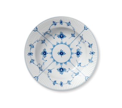 ブルーフルーテッド プレイン ディーププレート 23cm|ロイヤル