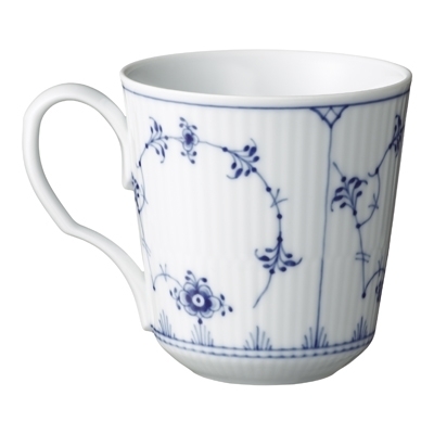 ブルーフルーテッド プレイン マグ S ペア 280ml|ロイヤル