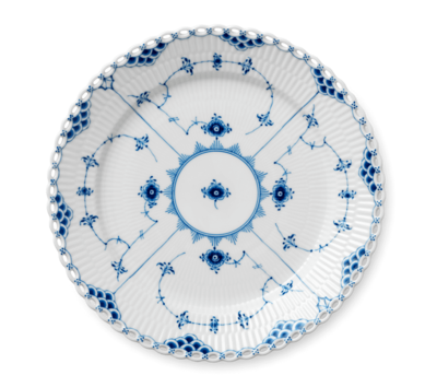 ブルーフルーテッド フルレース プレート 27cm|ロイヤル