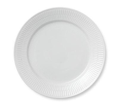 ホワイトフルーテッド プレート 27cm|ロイヤル コペンハーゲン 公式