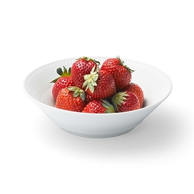 ホワイトフルーテッド ディーププレート ペア 17cm|ロイヤル