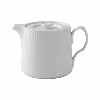 ホワイトフルーテッド ティーポット 600ml|ロイヤル コペンハーゲン