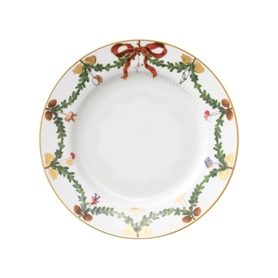 スターフルーテッド クリスマス プレート 19cm|ロイヤル
