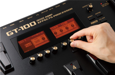 ギター用マルチ・エフェクターのフラッグシップ・モデル「GT-100」発売
