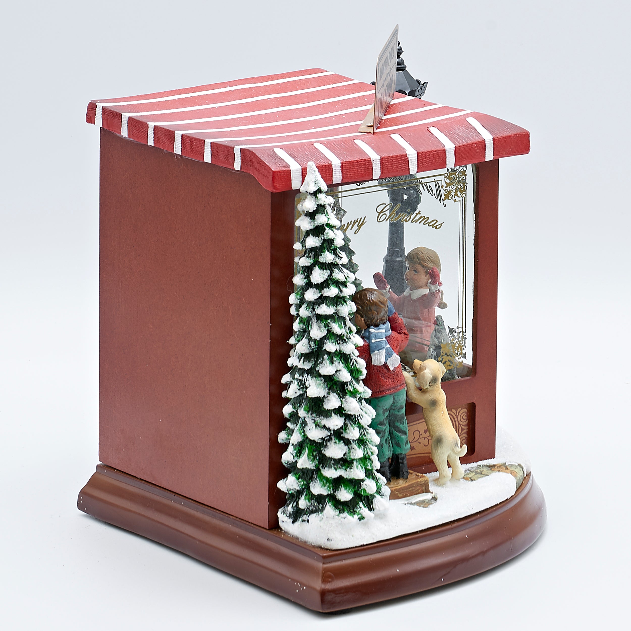 Amusements Musical Village North Pole Toy Shop Lighted with Rotating T