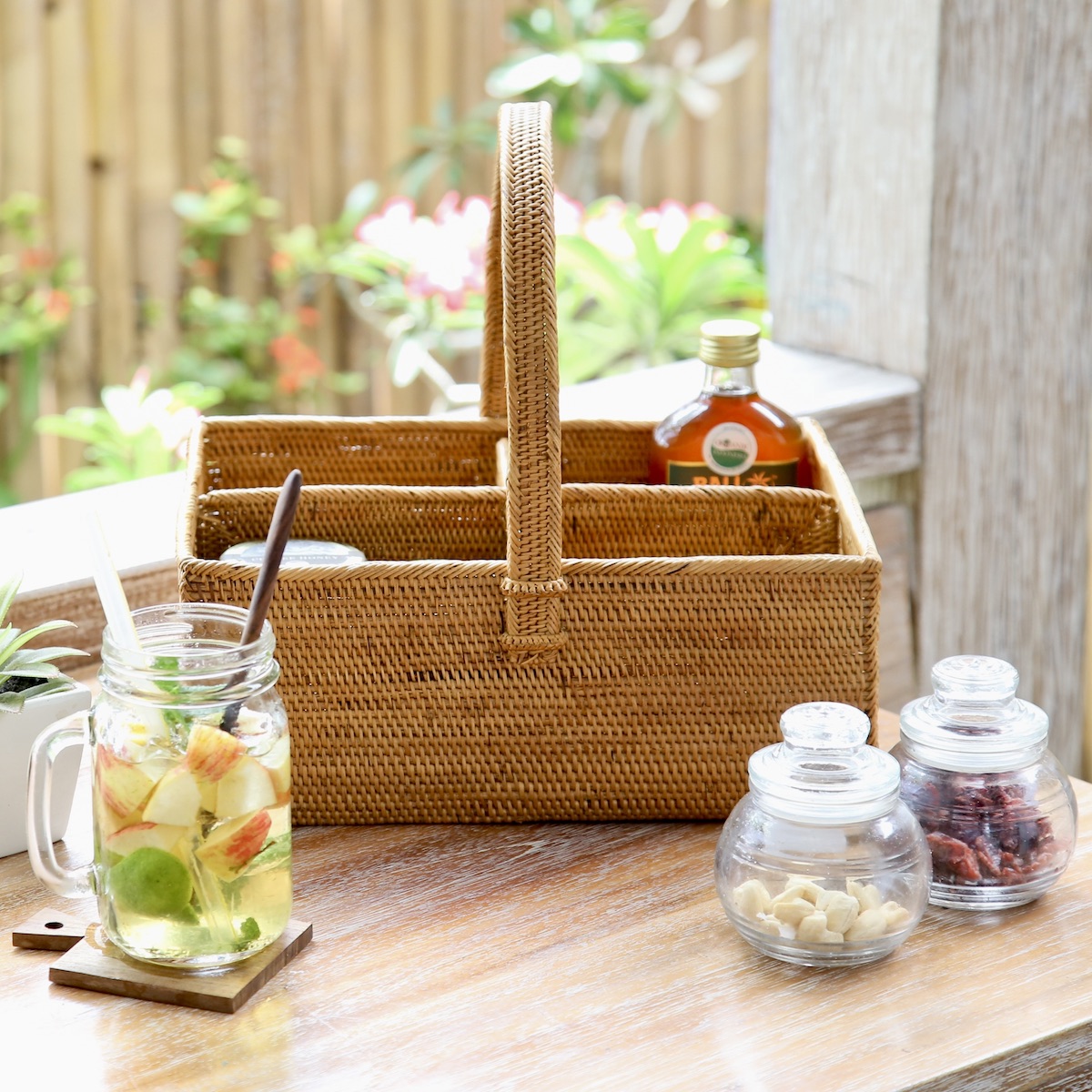 リモコン立て4枠持手Lサイズ (RCB285) Rosily(ロージリー) バリ島