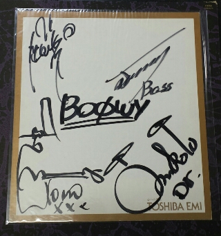 BOOWY オフィシャル直筆サイン色紙 再入荷 | 音楽資料専門店 ロック