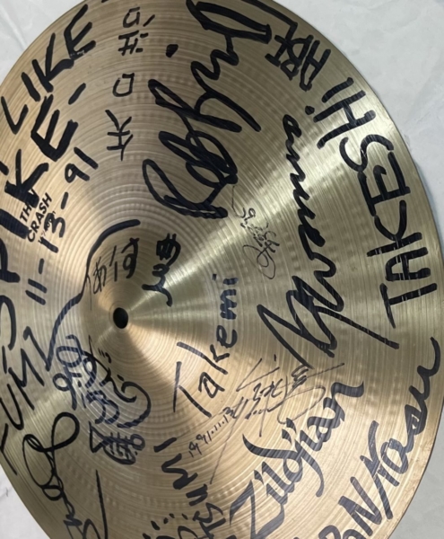矢沢永吉 直筆サイン入りシンバル Big Beat TOUR 1991 日本武道館