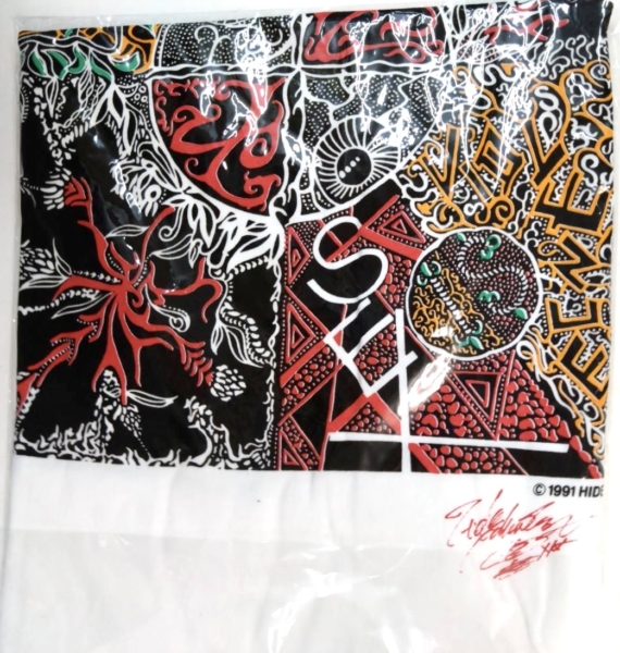 hide プリント・サイン入り hideデザイン X オフィシャル Tシャツ