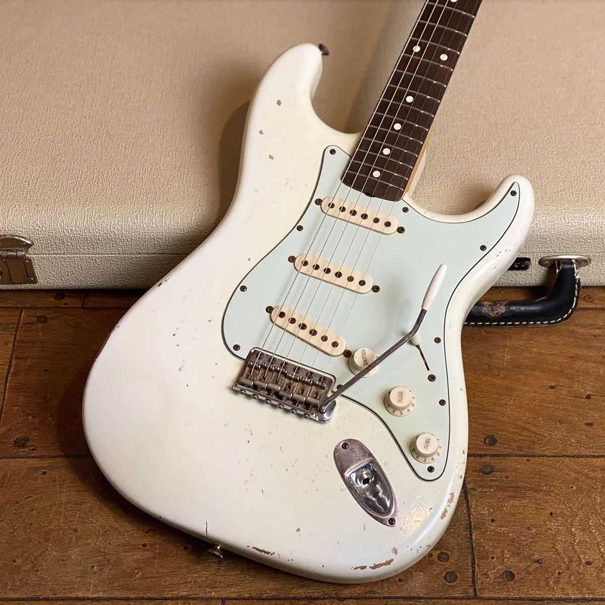 Fender Custom Shop MBS 1960 Stratocaster Relic Olympic White