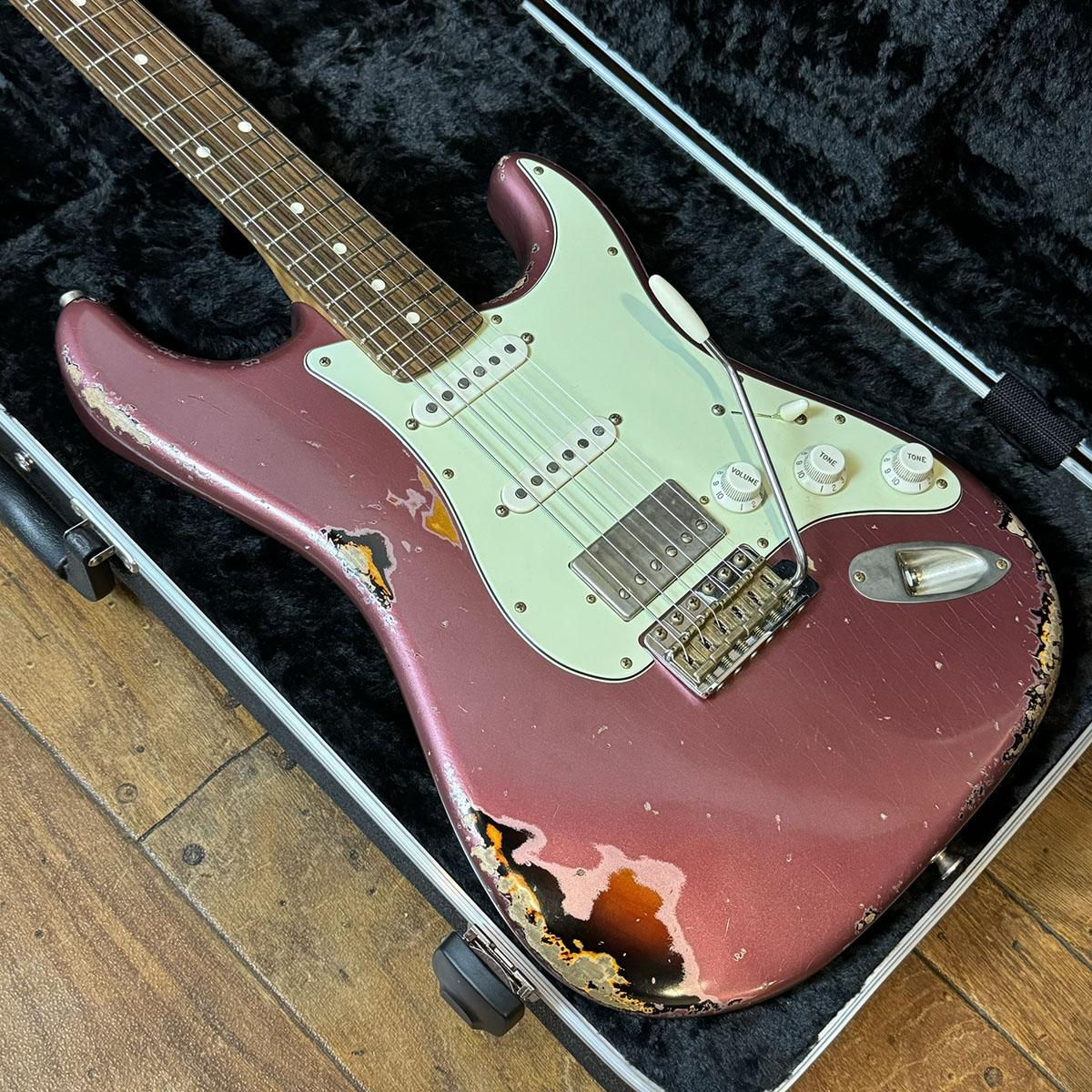 XOTiC XSC-2 Roasted Flame Maple Neck Heavy Aged / Burgundy Mist